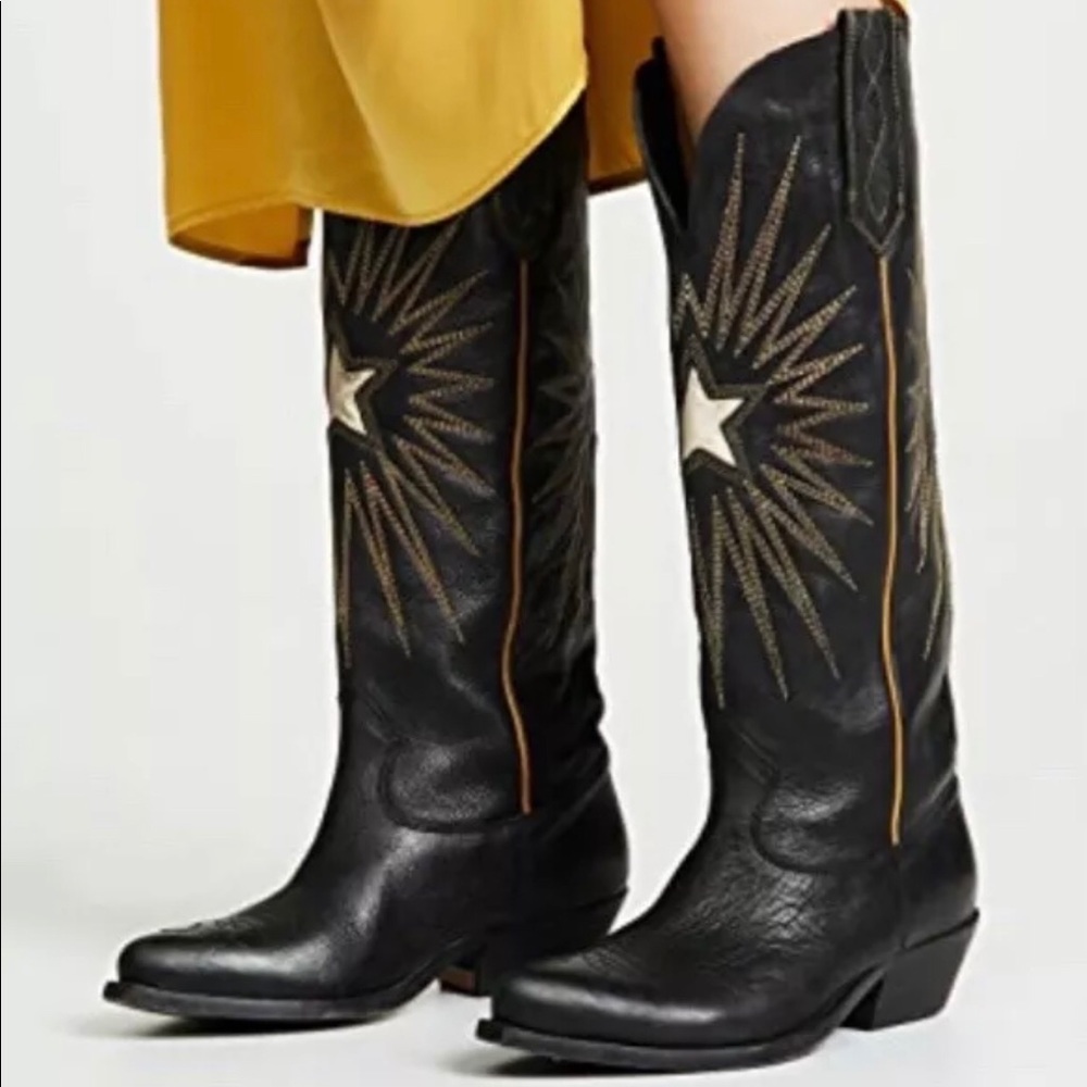 Golden Goose wishstar western leather boot 40 10 9